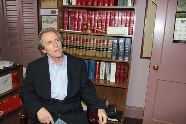 Eralides Cabrera at his office in Perth Amboy, NJ